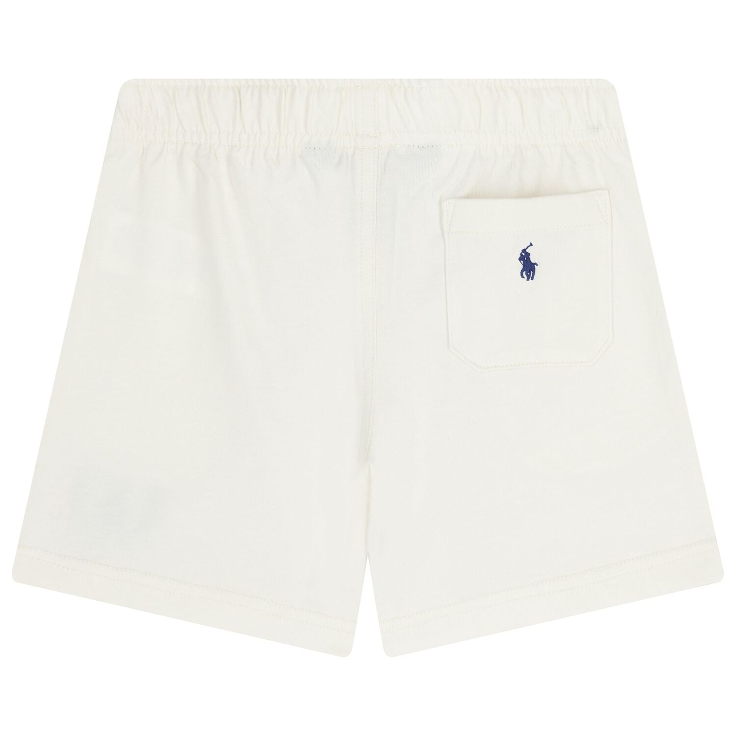 Boys White Logo Shorts, 1, hi-res
