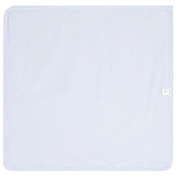 Baby Boys Ivory & Blue Rabbit Blanket