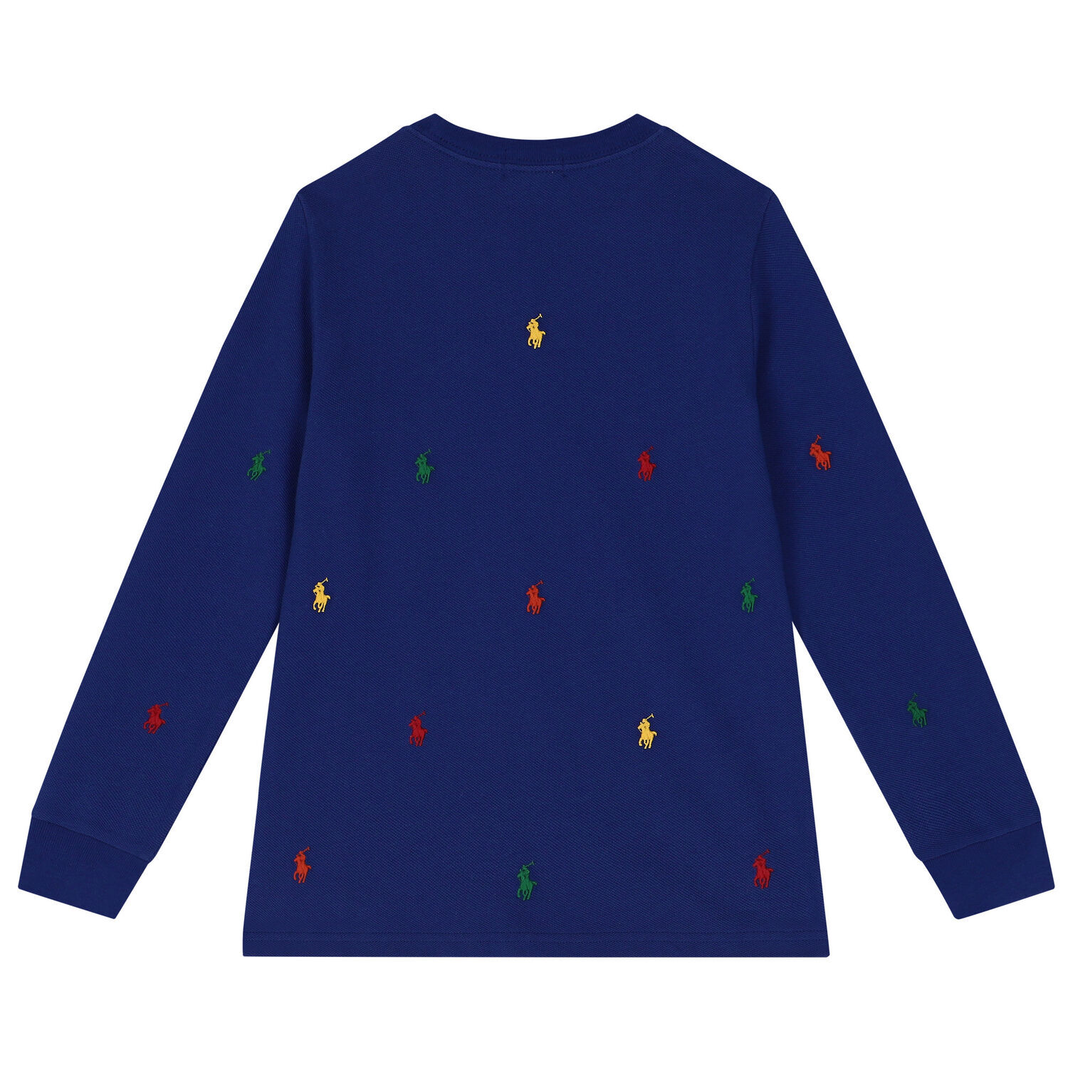 Boys Blue Logo Long Sleeve Top, 1, hi-res image number null