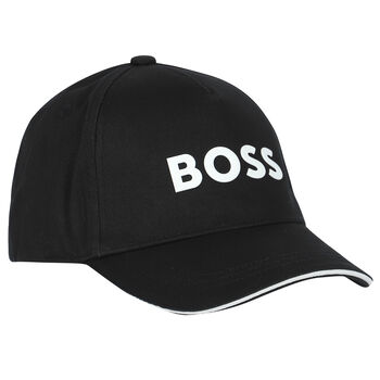 Boys Black Logo Cap