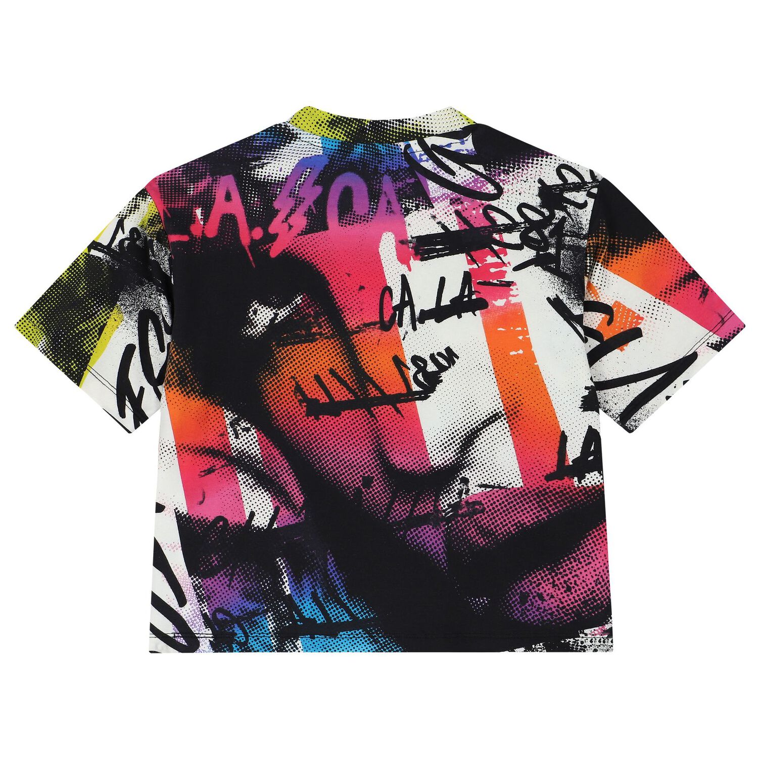 Girls Multi-Coloured Logo T-Shirt, 1, hi-res