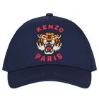 Navy Blue Tiger Logo Cap, 1, hi-res