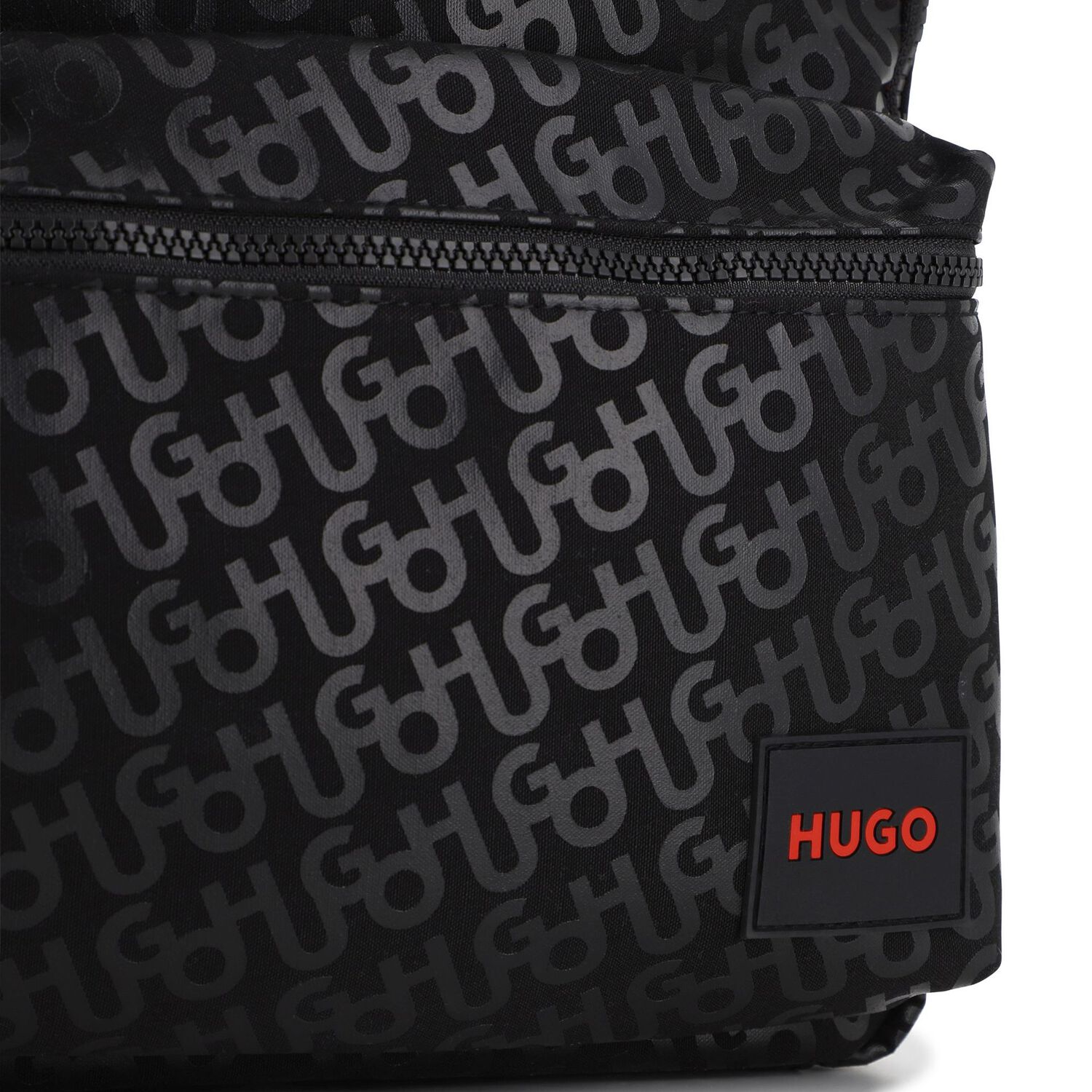 Boys Black & Red Logo Backpack ( 39cm ), 1, hi-res