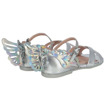 Girls Silver Leather Heavenly Sandals