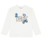 Boys White, Grey & Navy Blue Tracksuit Set (3 Piece), 2, hi-res