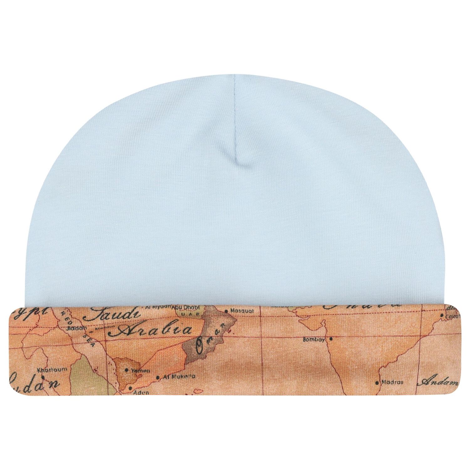 Baby Boys Beige & Blue Geo Map Babygrow Gift Set, 1, hi-res image number null