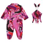 Baby Girls Multi-Coloured Orchidee Babygrow Gift Set, 1, hi-res