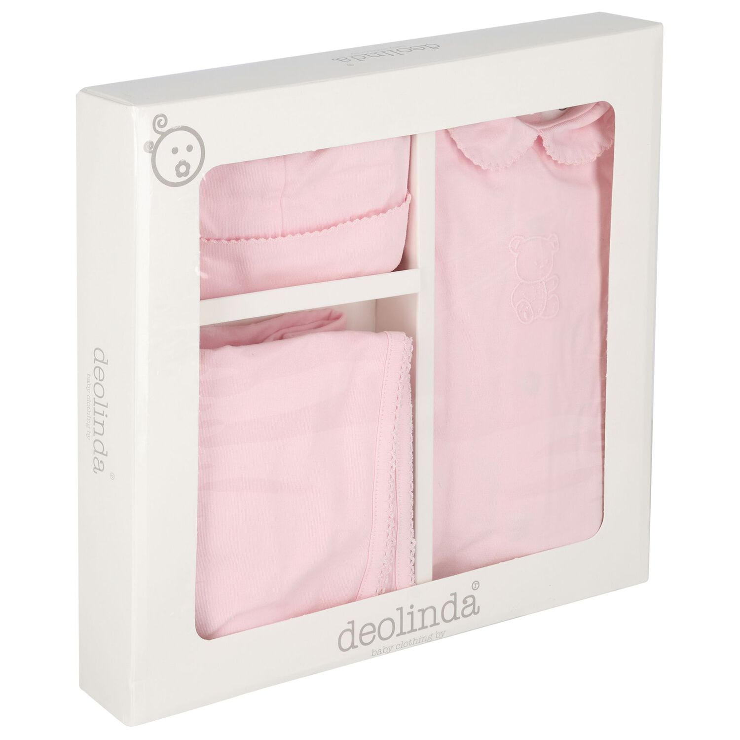 Baby Girls Pink Teddy Bear Babygrow Gift Set, 1, hi-res image number null