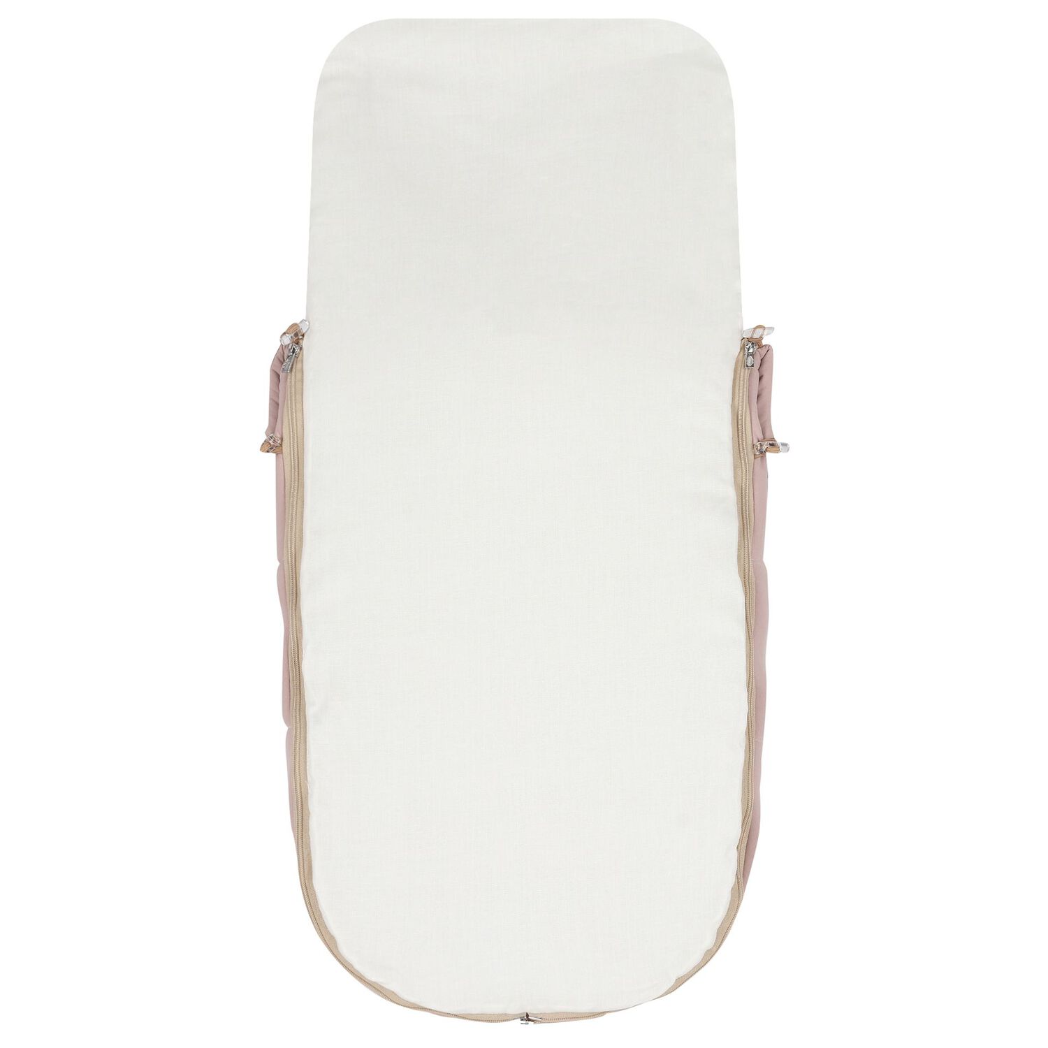 Baby Girls Ivory & Pink Logo Nest, 1, hi-res