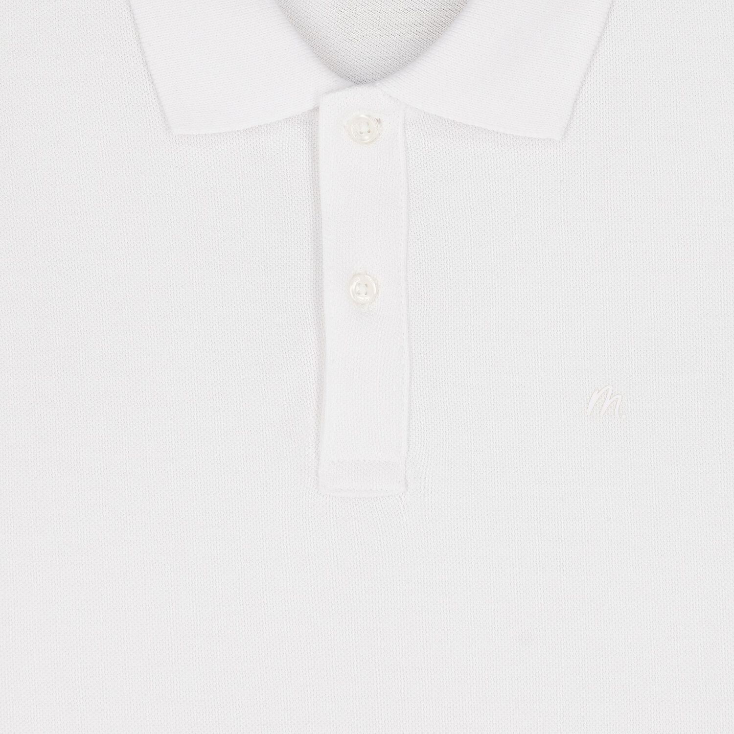 Boys White Logo Polo Shirt, 4, hi-res