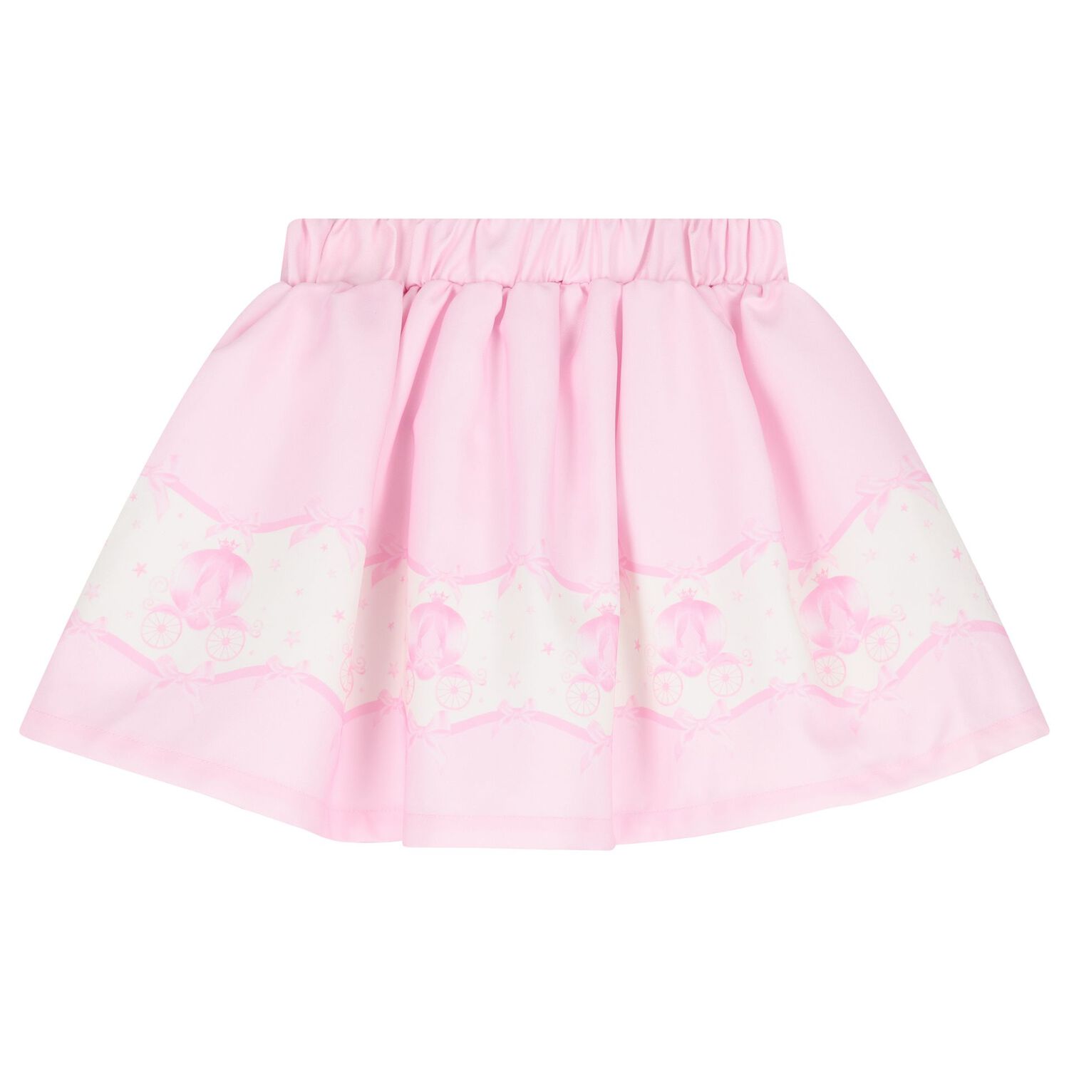 Girls Ivory & Pink Fairy Tale Castle Skirt Set , 1, hi-res