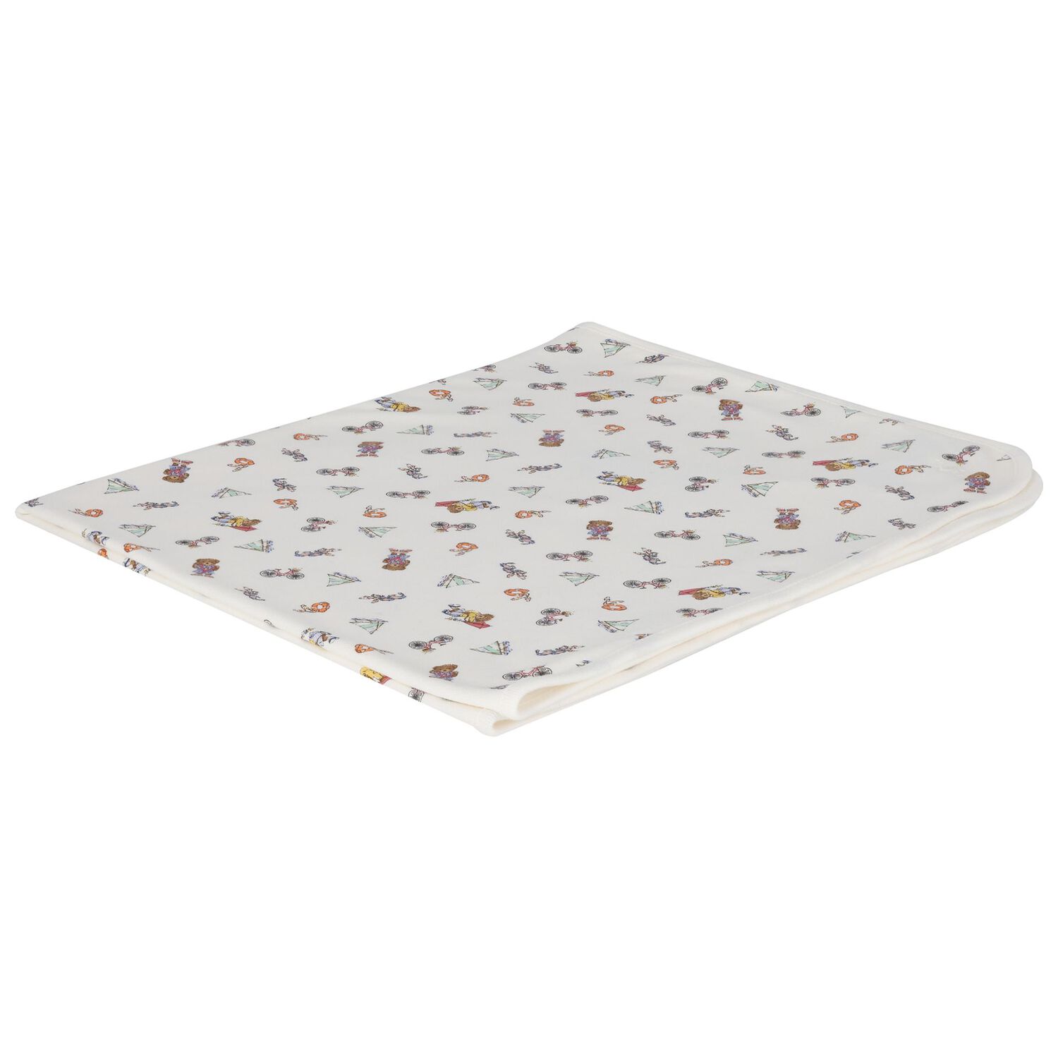 بطانية بنات بطبعة الدب تيدي باللون العاجي, 1, hi-res