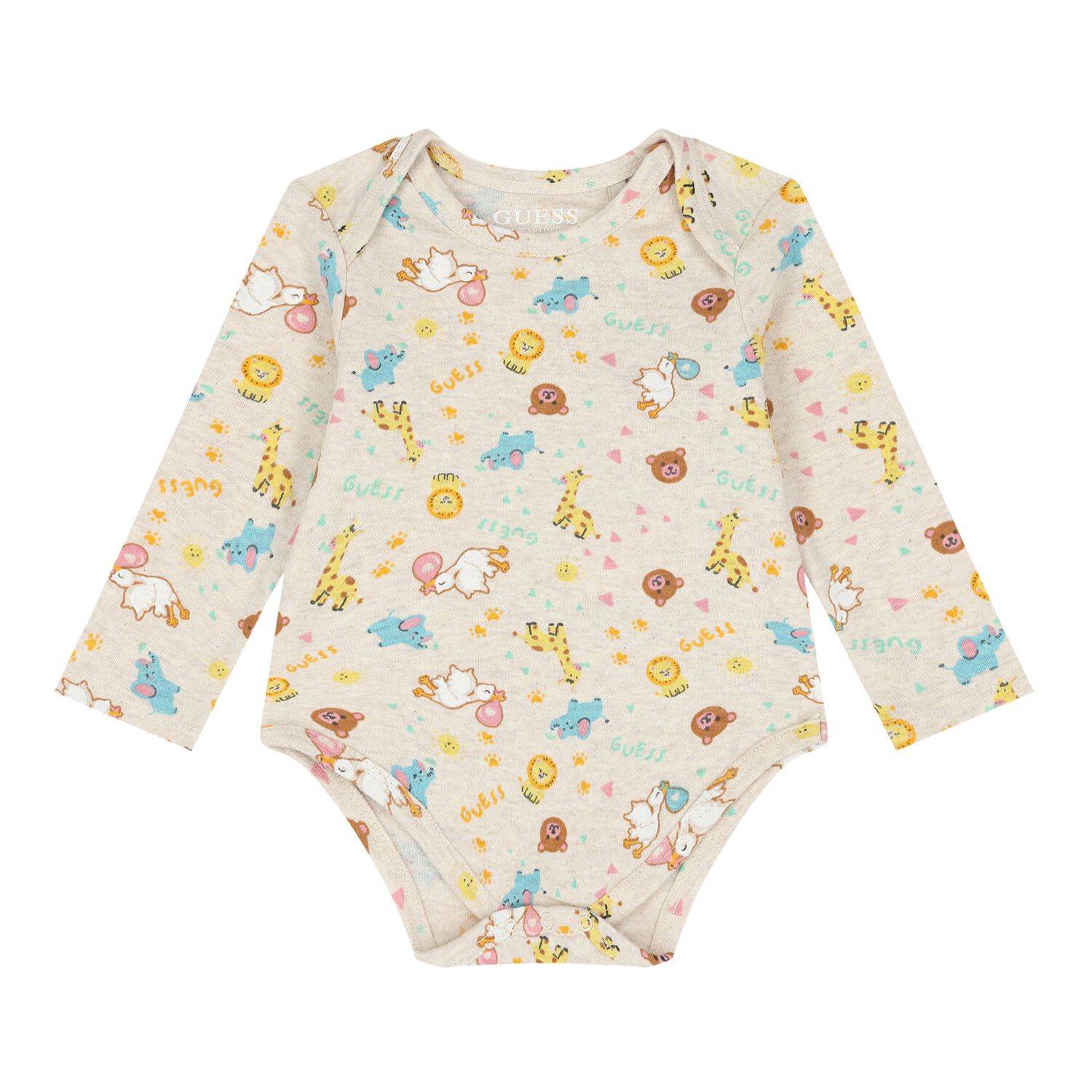 Baby Girls Beige Logo Dungaree Set, 1, hi-res image number null