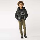 Boys Black Logo Trainers, 1, hi-res