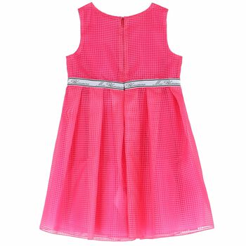 Girls Pink Logo Dress