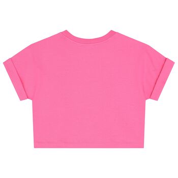 Girls Pink Teddy Bear T-Shirt