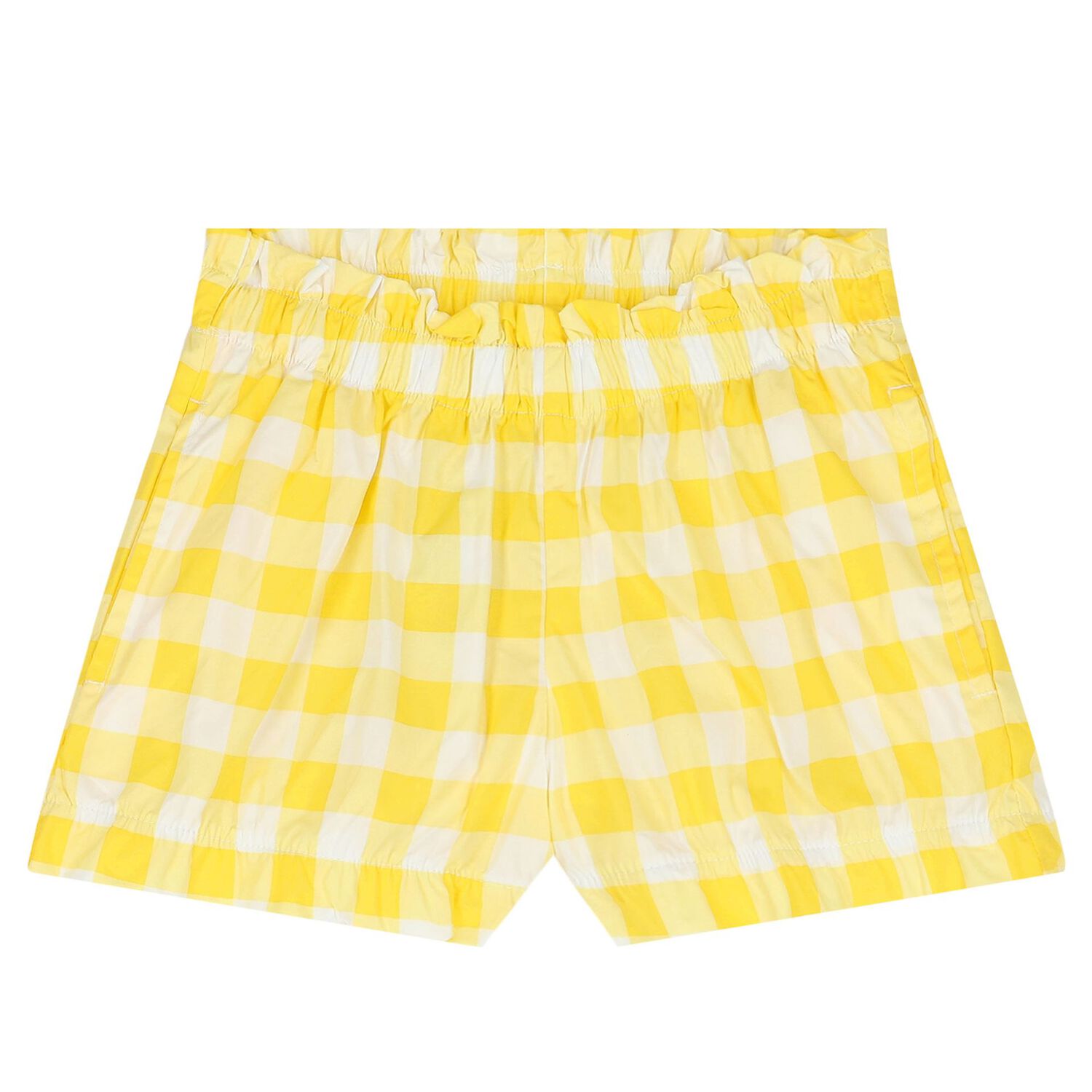 Girls Yellow & White Shorts Set, 1, hi-res image number null
