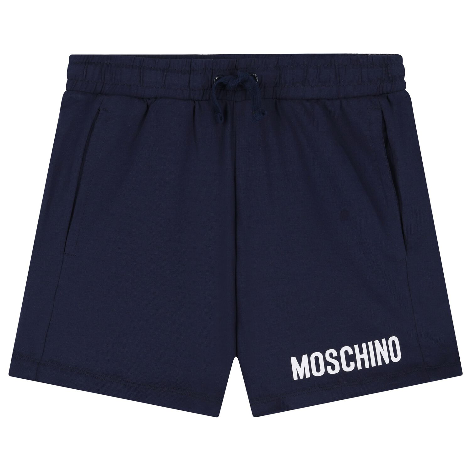 Boys Navy Blue Logo Shorts, 2, hi-res