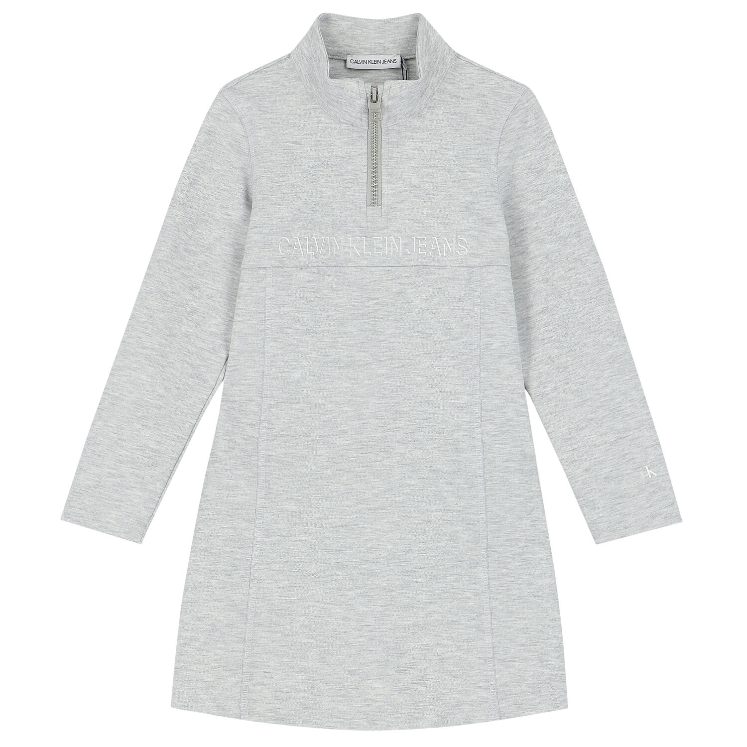 Girls Grey Logo Dress, 2, hi-res image number null