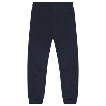 Boys Navy Blue Logo Joggers 