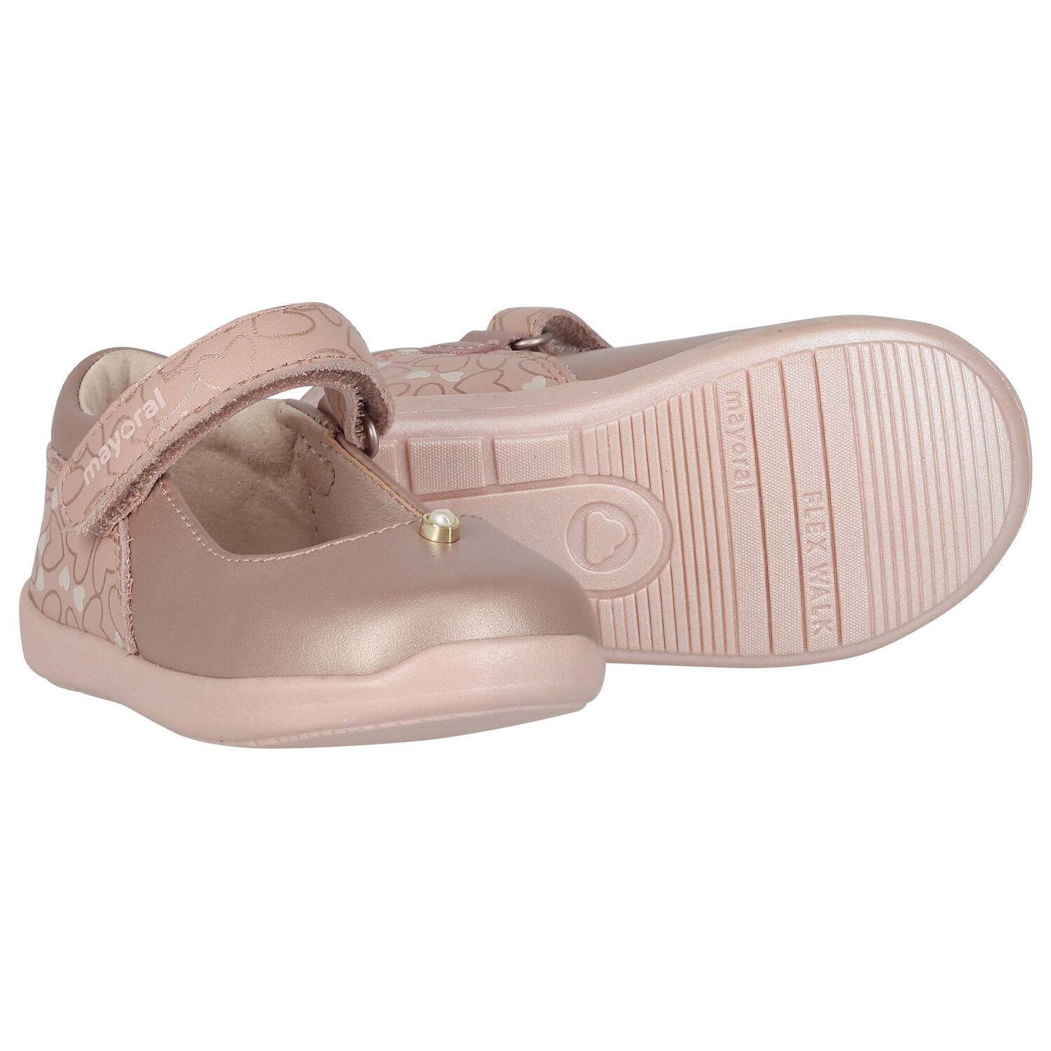 Younger Girls Rose-Gold Shoes, 1, hi-res image number null