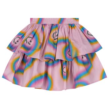 Girls Pink Rainbow Skirts