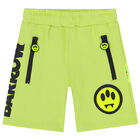 شورت بالشعار باللون الأخضر للأولاد, 2, hi-res