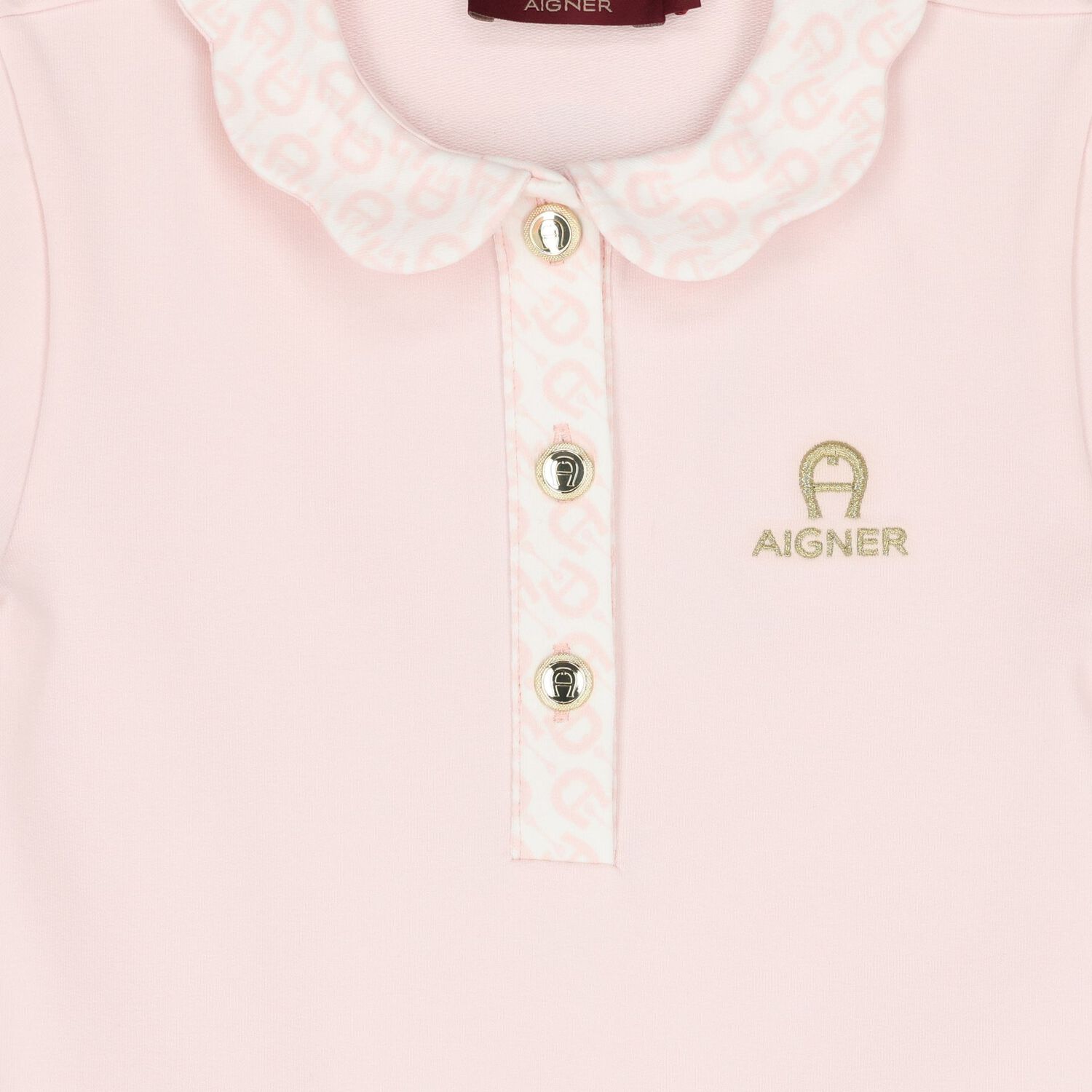 Girls Pink Logo Dress, 2, hi-res