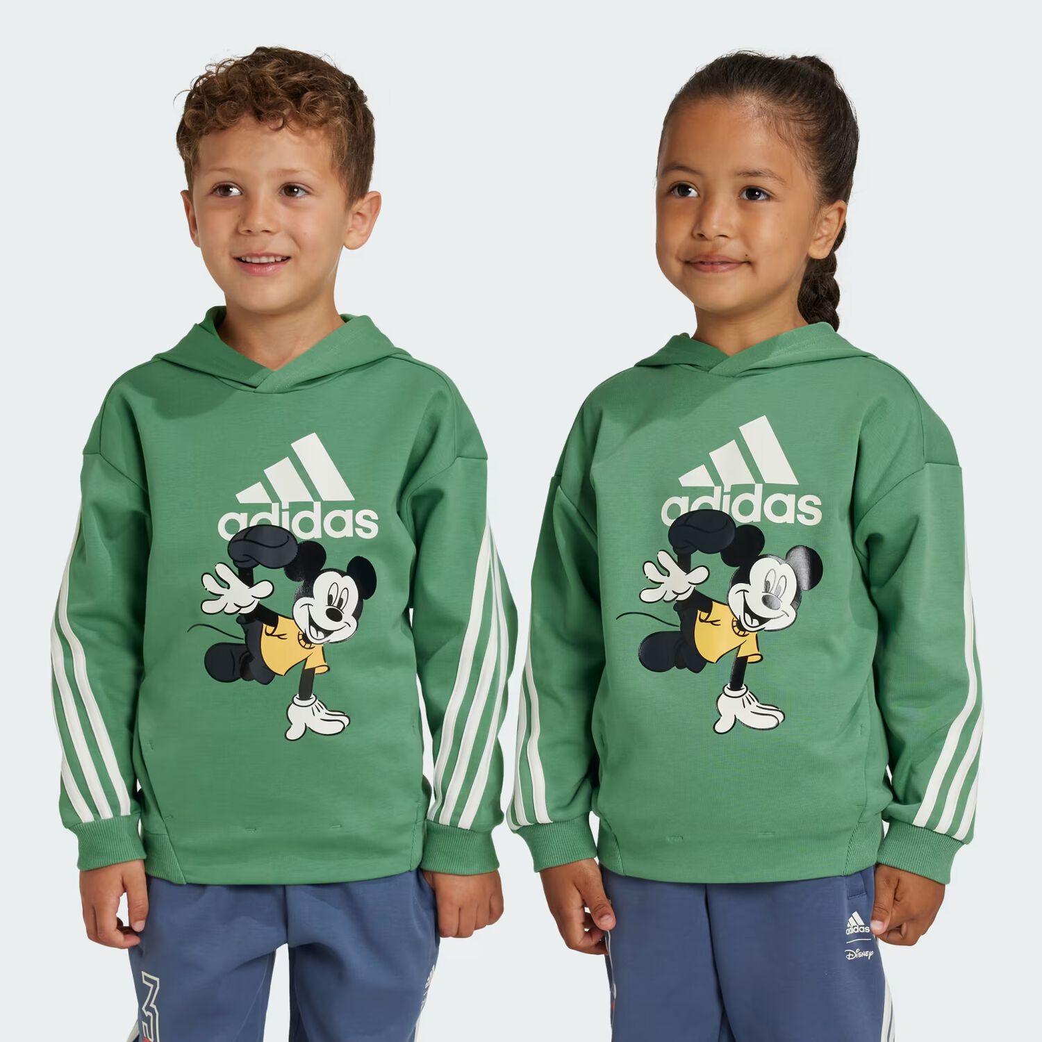 Green Mickey Mouse Logo Hooded Top, 2, hi-res image number null