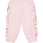 Baby Girls Pink Logo Tracksuit, 1, hi-res