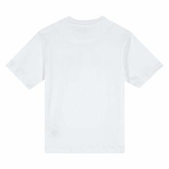 White & Silver Logo T-Shirt