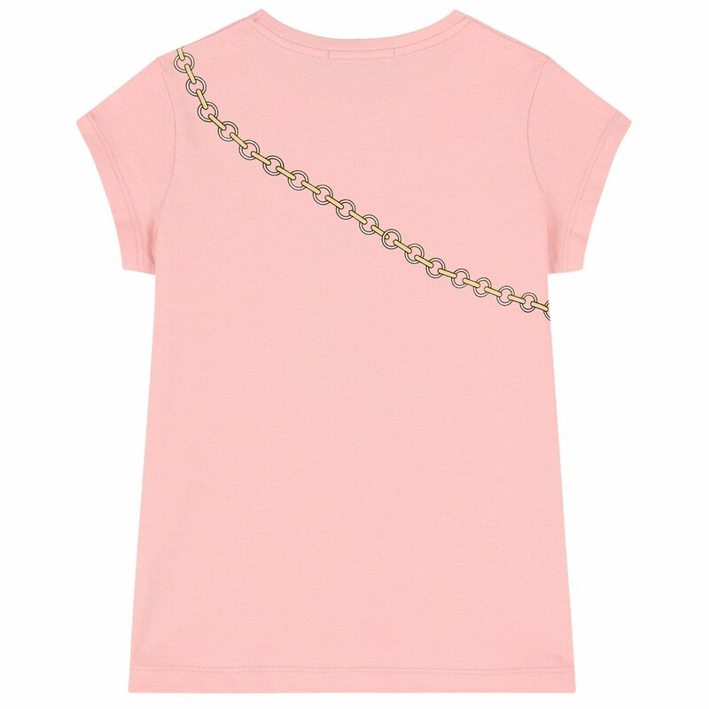 Girls Pink Bag T-Shirt, 1, hi-res image number null