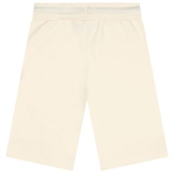 Boys Beige Logo Shorts