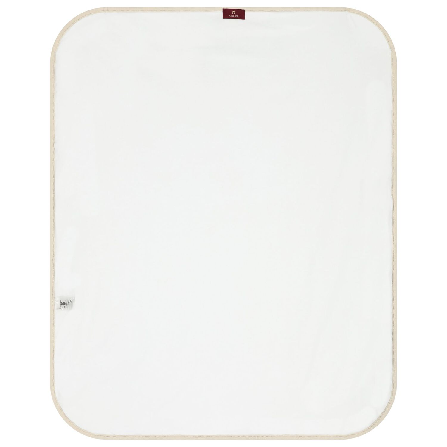 White & Beige Logo Baby Blanket, 1, hi-res image number null