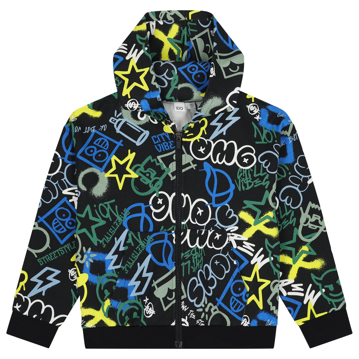 Boys Black & White Tracksuit Set, 1, hi-res