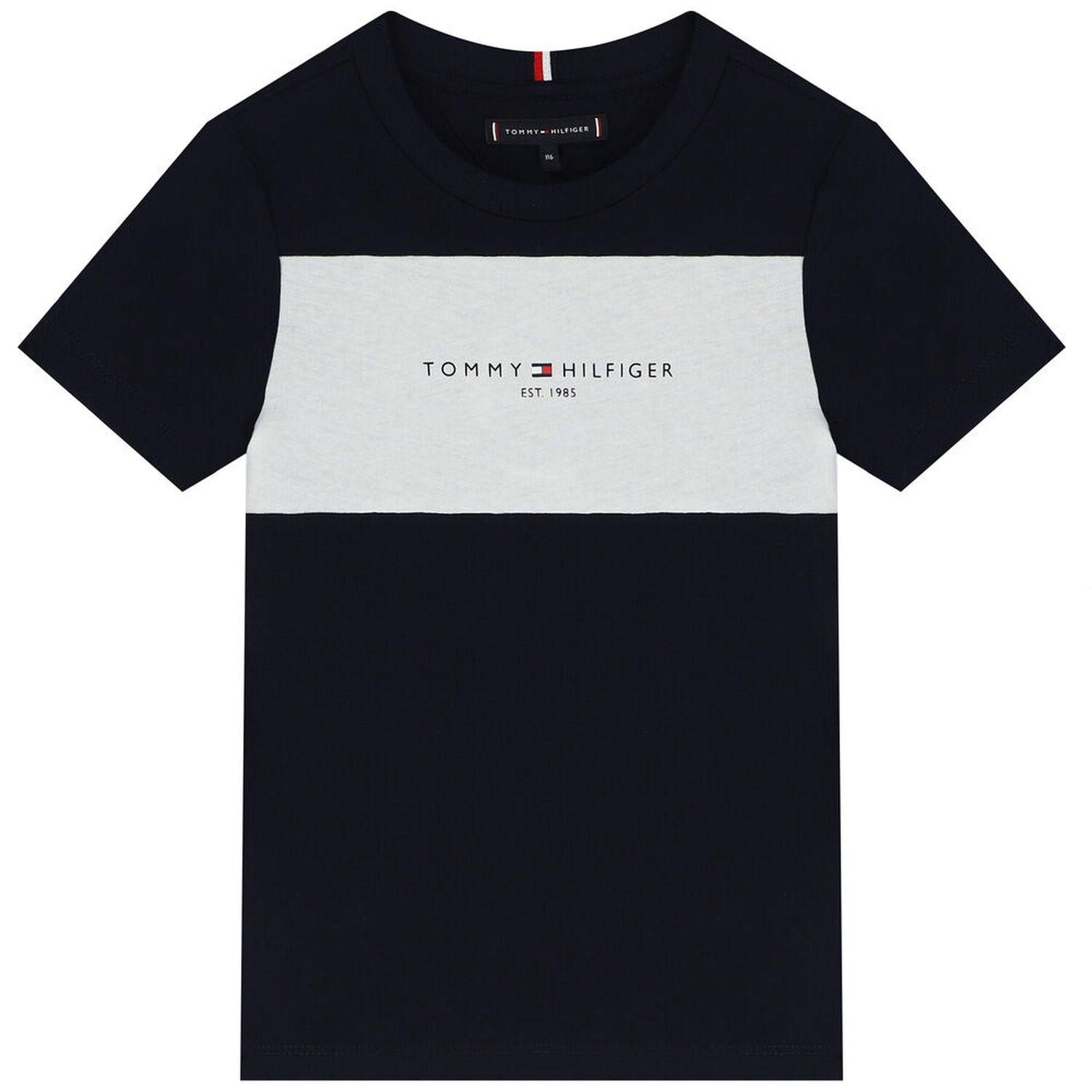 تيشيرت أولاد بالشعار باللون الكحلى, 2, hi-res