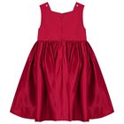 Girls Red Bow Dress, 2, hi-res