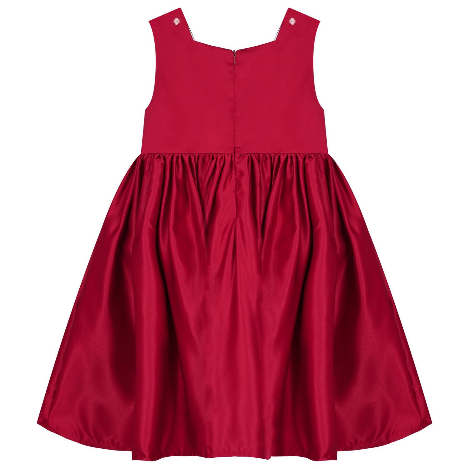 Girls Red Bow Dress, 2, hi-res