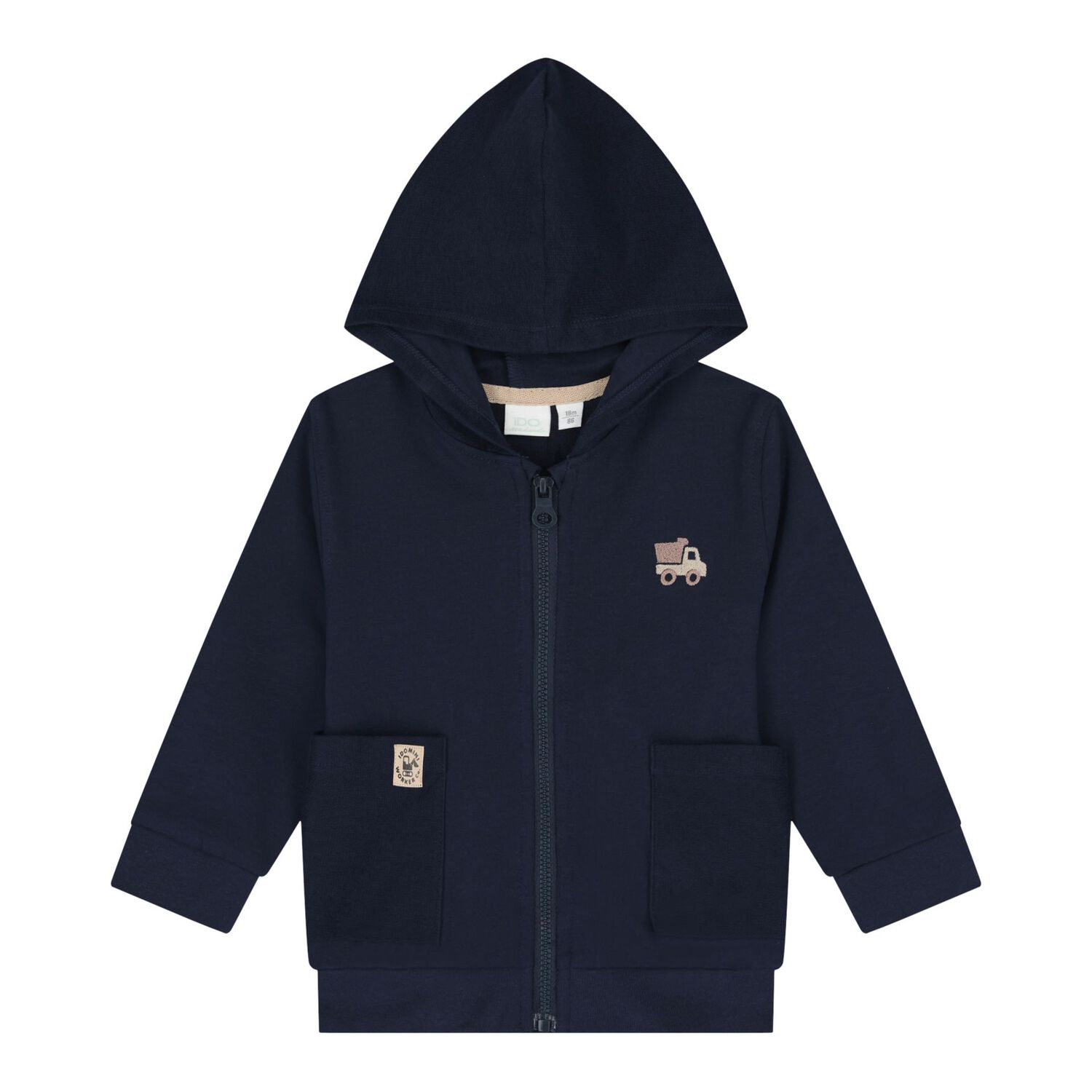 Baby Boys Navy Blue Tracksuit, 1, hi-res