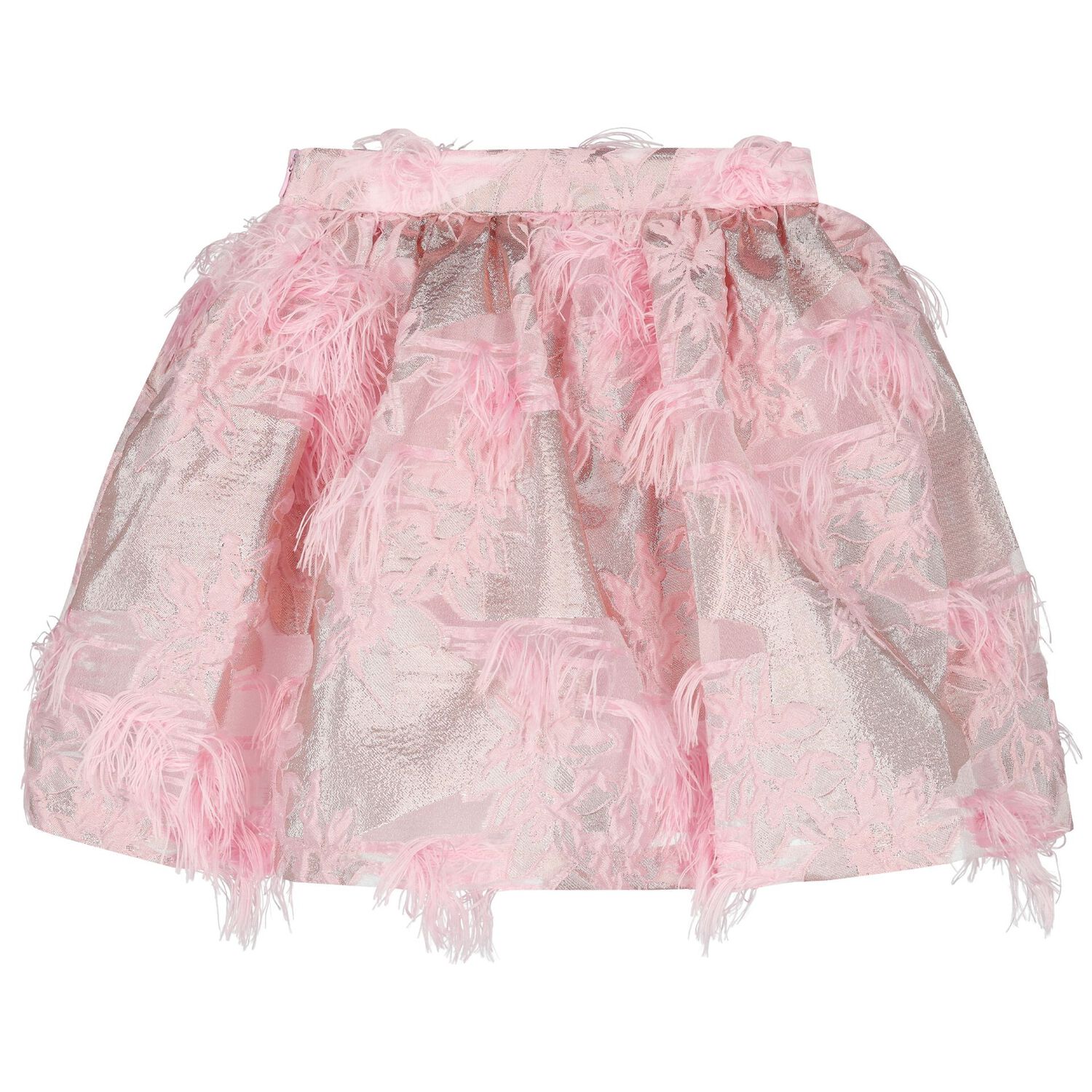 Girls Pink Bow Chiffon Skirt Set, 1, hi-res image number null