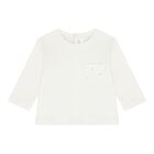 بدلة رياضية للأولاد الصغار باللون العاجي والأزرق  (3 قطع), 3, hi-res