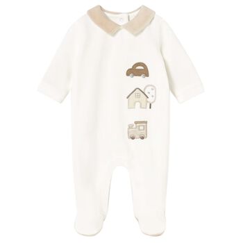Ivory & Beige Babygrow