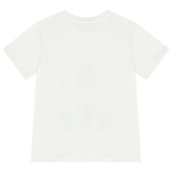 Boys Ivory Bug Band Logo T-Shirt       