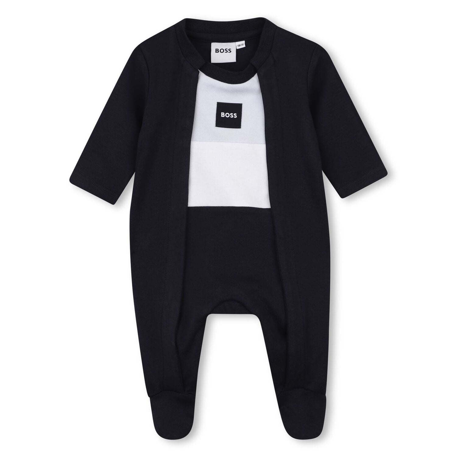 Baby Boys Naby Blue Logo Babygrow Gift Set, 3, hi-res