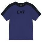 Boys Blue Logo T-Shirt, 2, hi-res