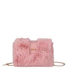 Girls Pink Faux Fur Handbag ( 21cm ), 2, hi-res