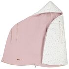 Baby Girls Ivory & Pink Hooded Reversible Nest, 3, hi-res