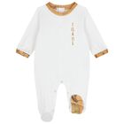 White & Beige Geo Map Babygrow Gift Set, 2, hi-res