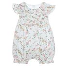 Baby Girls Ivory Liberty Print Floral Romper, 1, hi-res