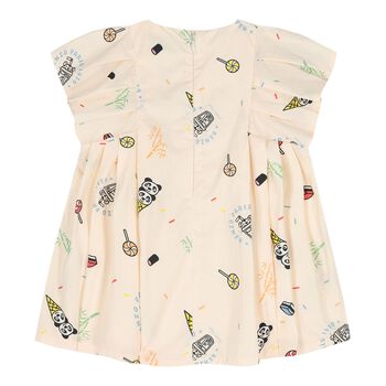 Baby Girls Beige Logo Dress